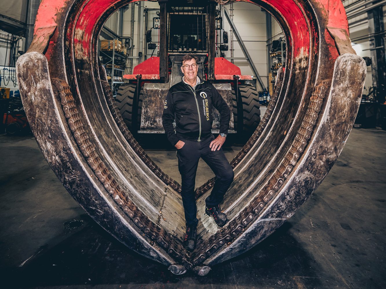 Toppbild för Engbergs axlar ansvar för underhåll hos SCA:s sågverk